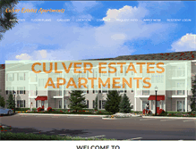 Tablet Screenshot of culverestatesapts.com